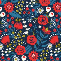 Large Kensington Gardens in Navy