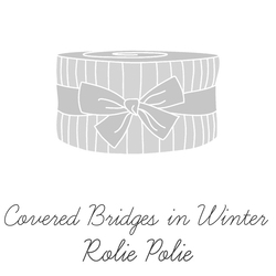 Covered Bridges in Winter 2.5" Strip Roll