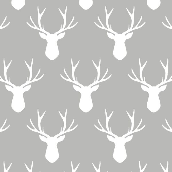 Stag Silhouette in Pebble