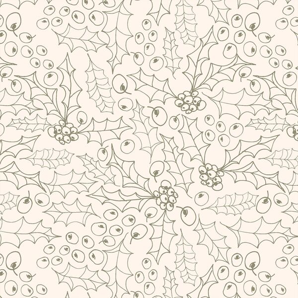 Holly Sketch in Fern Green on Cloud