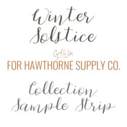 Winter Solstice Sample Strip