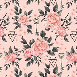 October Roses in Powder Pink