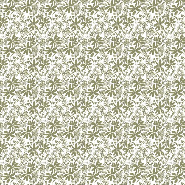 Daisy Lace in Sage on White