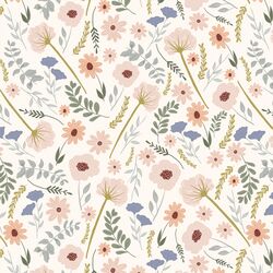 Delicate Floral in Ivory