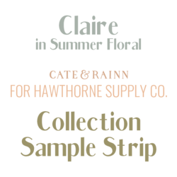 Claire in Summer Floral Sample Strip