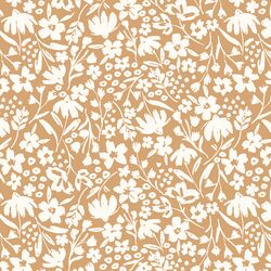 Spring Silhouette in Ivory on Clay