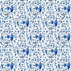 Small Chinoiserie in Cobalt