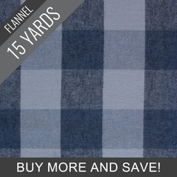 Buffalo Plaid Flannel in Nightfall - 15 Yard Bolt