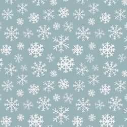 Snowflakes in Winter Blue
