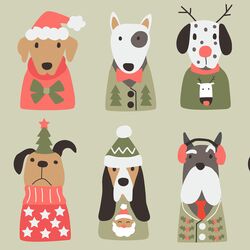Large Holiday Pups in Sweet Pea