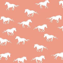 Horse Silhouette in Grapefruit