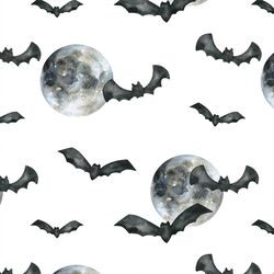 Moonlight Bats in White
