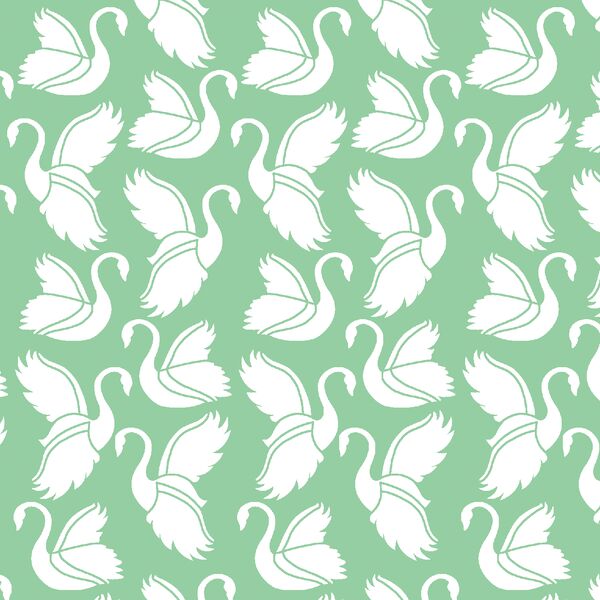 Swan Silhouette in Sprout