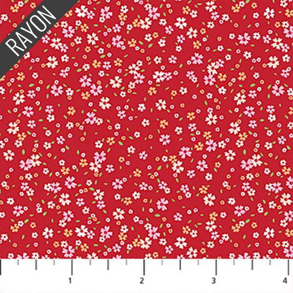 Petal Drift Rayon in Red