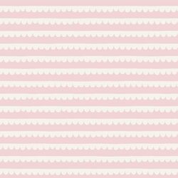 Scalloped Stripes in Light Floss Pink