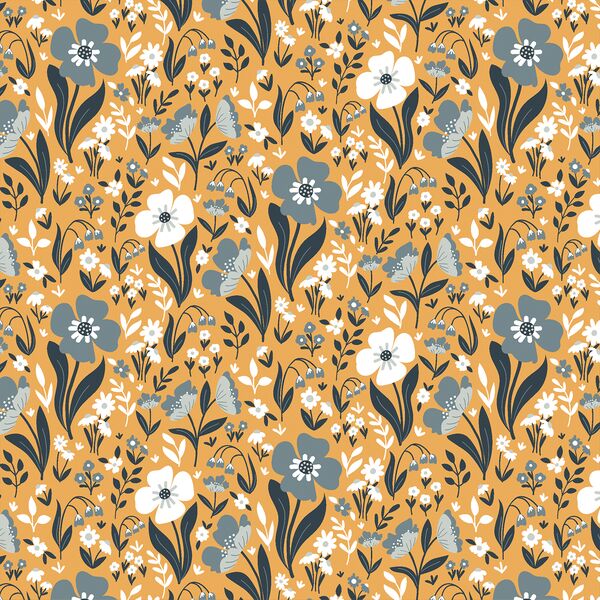 Friendly Floral in Golden Glow