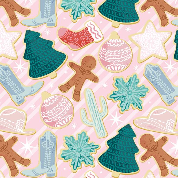 Cowboy Cookies in Blues