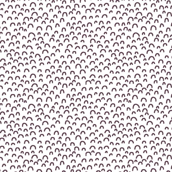 Doodle in Raisin on White