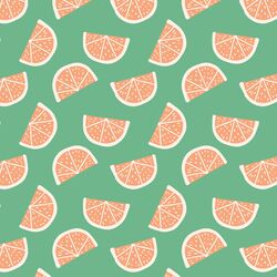 Tangerines in Teal
