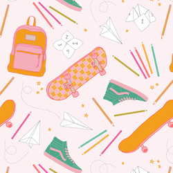 Back to School Things in Light Pink