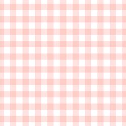 Large Summer Gingham in Petal Pink