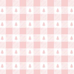 Woodland Check in Peppermint Pink