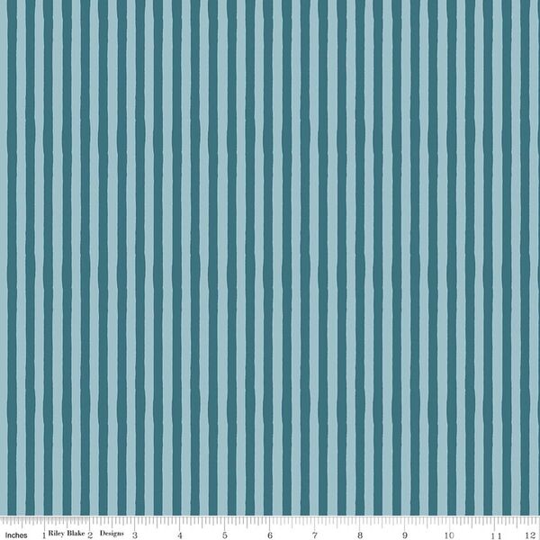 Stripes in Teal