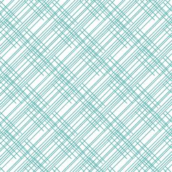 Thatched in Seafoam on White