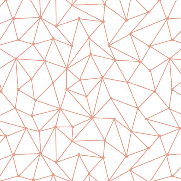 Astral Nights in Grapefruit on White