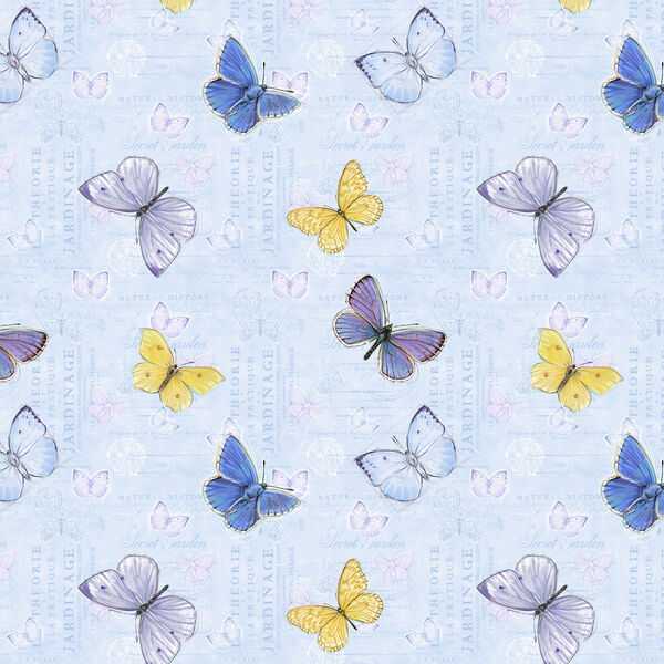 Butterflies in Light Blue