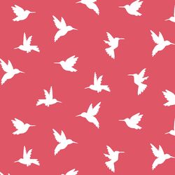 Hummingbird Silhouette in Passion