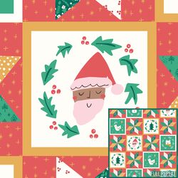 Large Holiday Patchwork in Evergreen