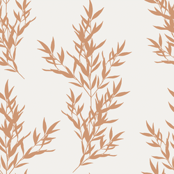 Branches in Tawny on Off White