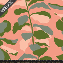 Modern Florals Wideback in Light Melon