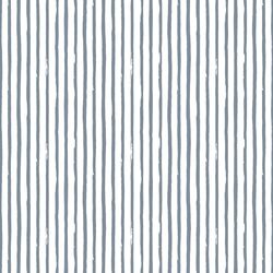 Small Rustic Stripe in Winter Blue