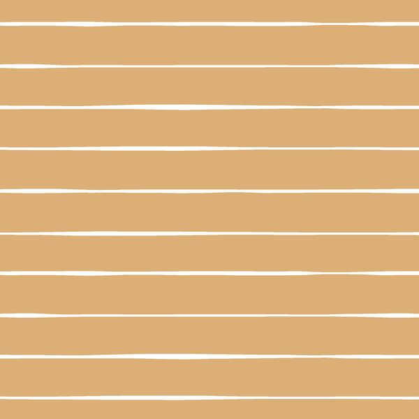 Stripe in White on Golden Mustard