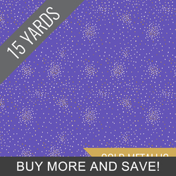 Clusters in Dark Lilac Metallic - 15 Yard Bolt