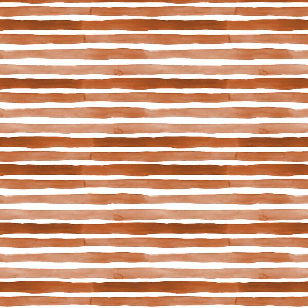 Watercolor Stripes in Rust