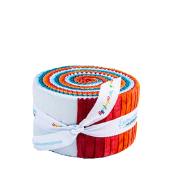 Expressions Batiks Hand-Dyes Citrus Splash 2.5" Strip Roll