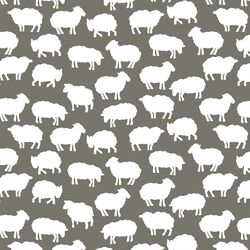 Sheep Silhouette in Greige