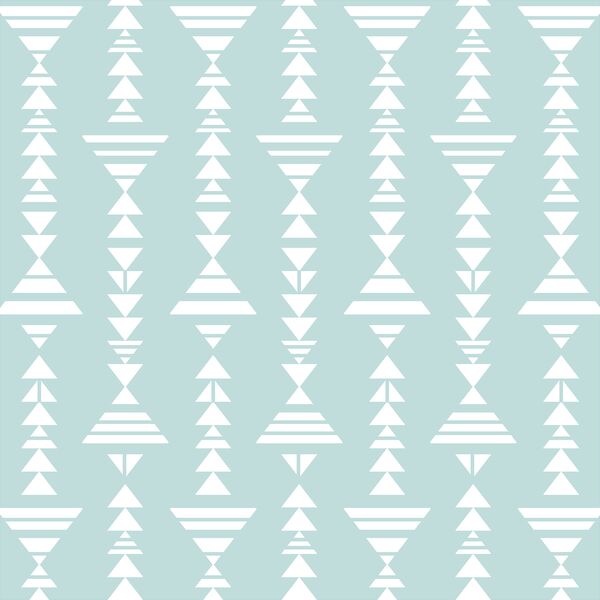 Tribal Stripe in Glacier Blue