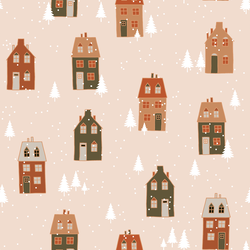 Christmas Village in Pink