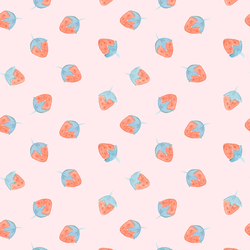 Strawberries in Soft Pink
