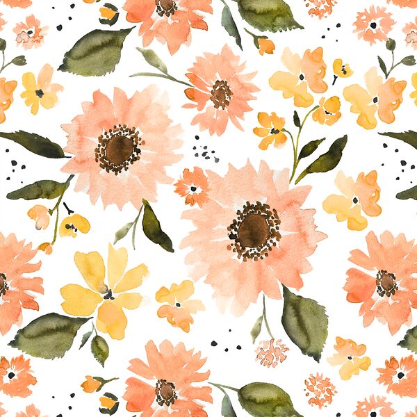Sunflower Girl in Peachy