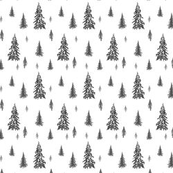 Snowy Pines in Onyx