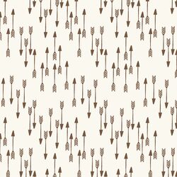 Little Arrows in Mocha on Cream
