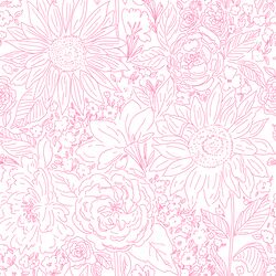 Paperie in Hot Pink on White