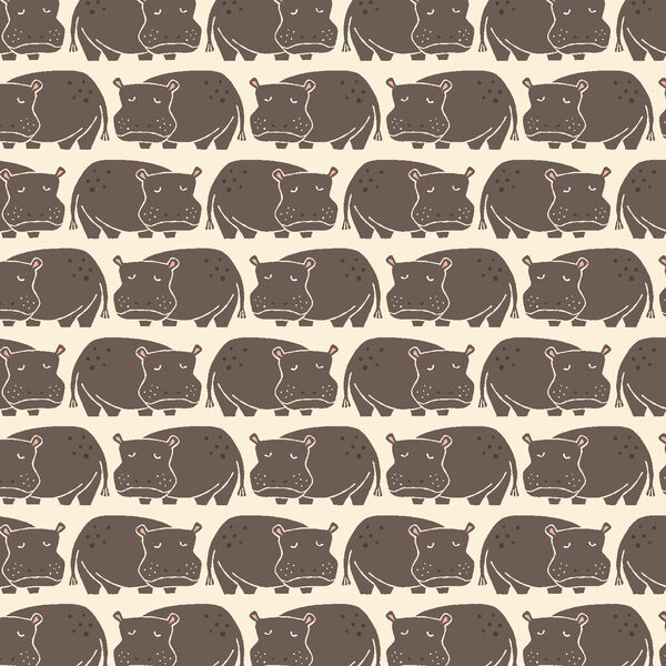 Weary Hippo in Willow