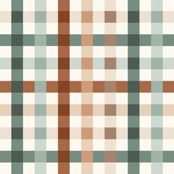 Large Woodland Gingham in Cream