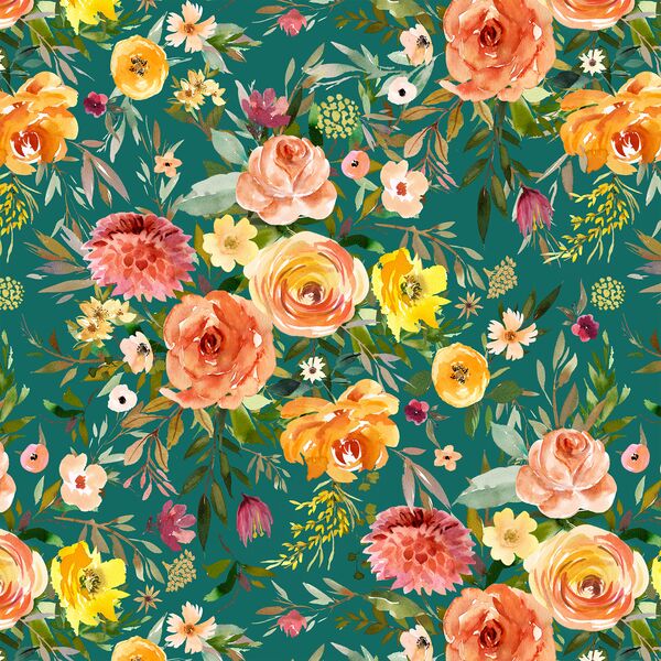 Big Blooms in Emerald